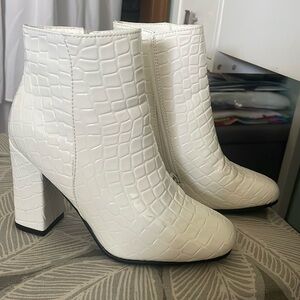 nasty gal white booties